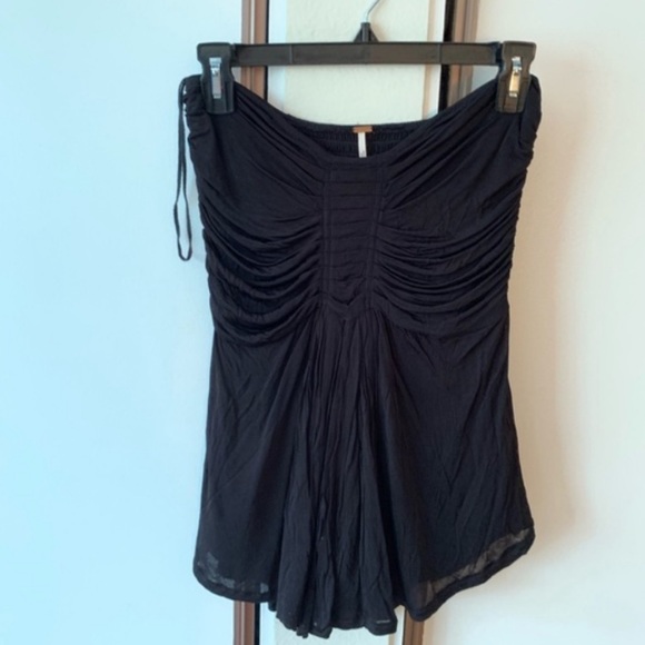 SOLD FREE PEOPLE Vacation Vibes Black Top Medium - Picture 6 of 7